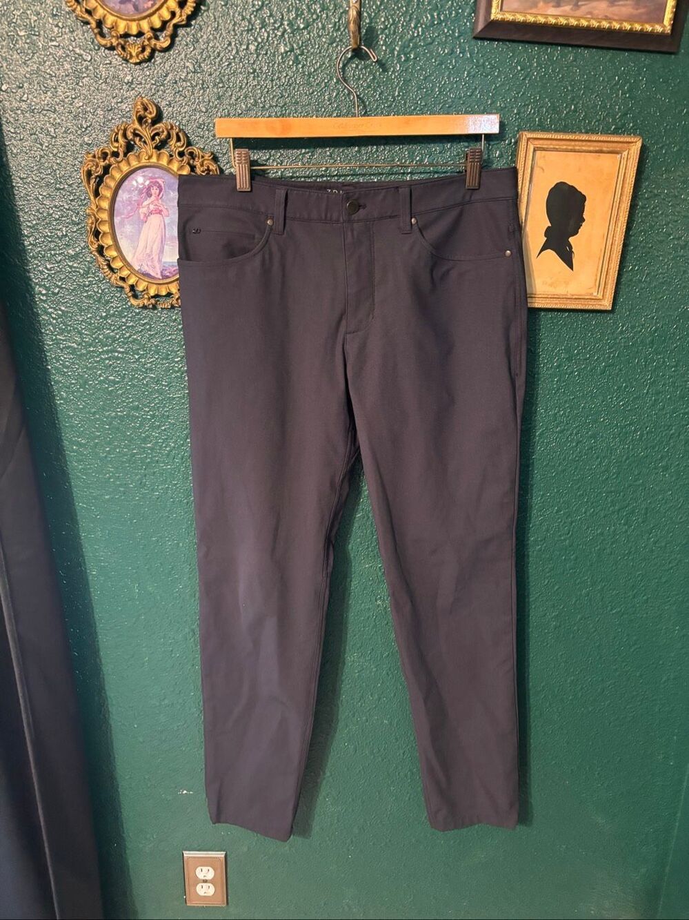 7 Diamonds Men’s Gray Stretch Chino Pants Sz 33x32